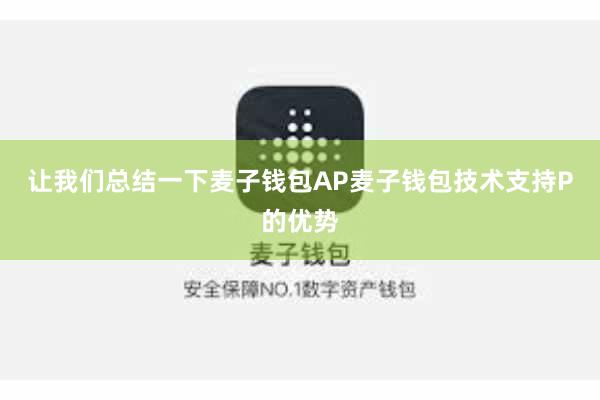 让我们总结一下麦子钱包AP麦子钱包技术支持P的优势